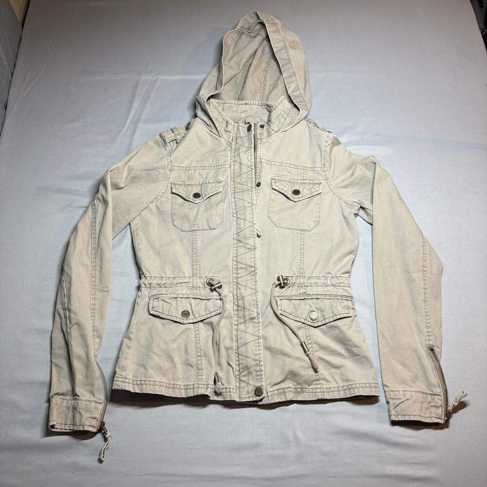 Aeropostale tan utility anorak jacket